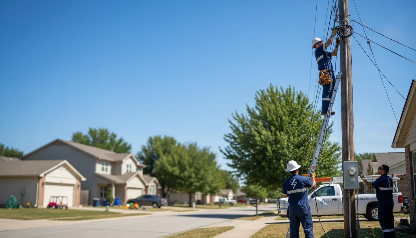 Residential electrician providing installation services in Avilla, MO